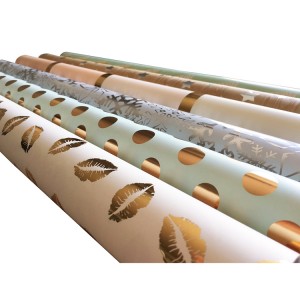 China New Product Oval Shape Paper Hang Tag - Popular foil metallic wrapping paper set wholesale – JD Industrial