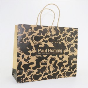 high quality factory price wholesale printed brown kraft paper bag