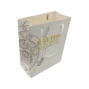 Professional Factory Produced hot foil texture luxury paper bag